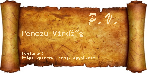 Penczu Virág névjegykártya